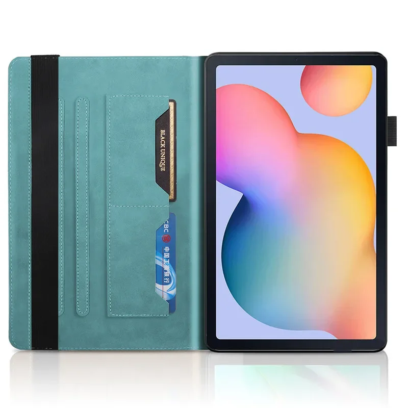 Ｚ    S6 Ʈ 2022 ̽, 3D 簢 Ʈ, 10.4 ġ PU  å Ŀ, Funda  S6 Ʈ º ̽