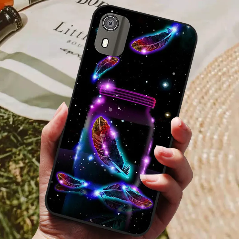 Sleek Black Silicone Phone Case with TPU Bumper