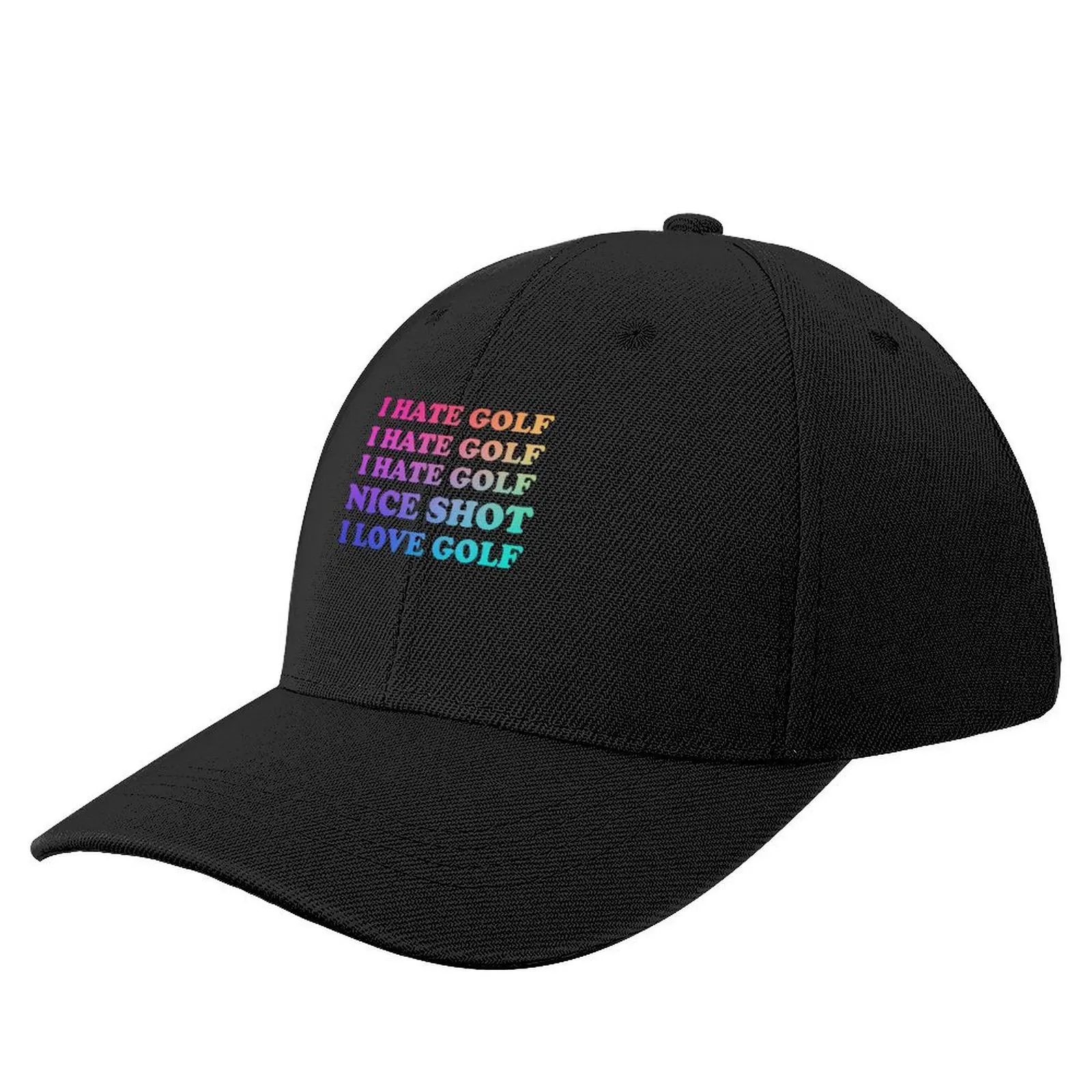 

I Hate Golf I Hate Hate Nice Shot Love Baseball Cap Sun Cap fashionable Anime Hat Man Women's