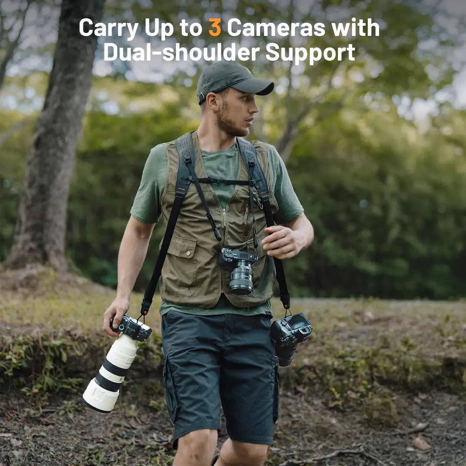 PGYTECH Leather Camera Harness for Multiple Cameras