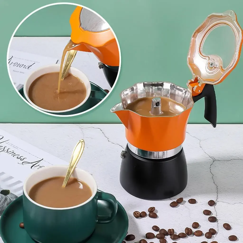 Classic Aluminum Mocha Pot - Italian Hand Brew Coffee Maker