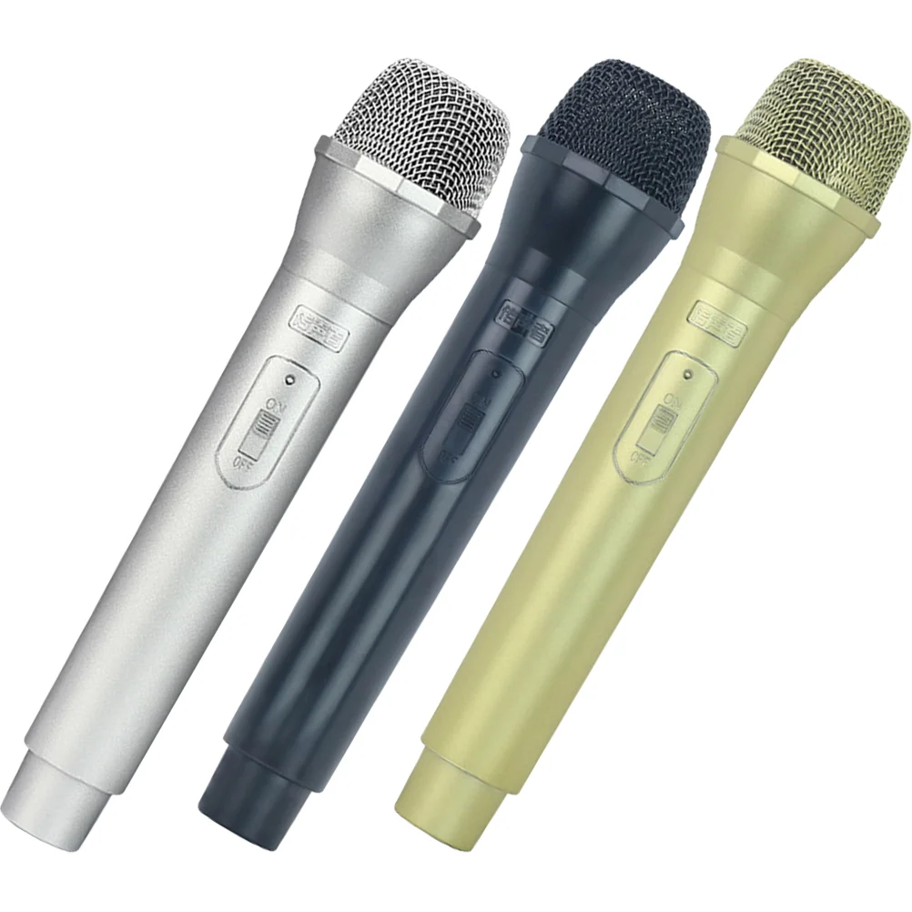 

3Pcs Kids Microphone Models Fake Stage Microphone Props Party Cosplay Kids Microphone Toys