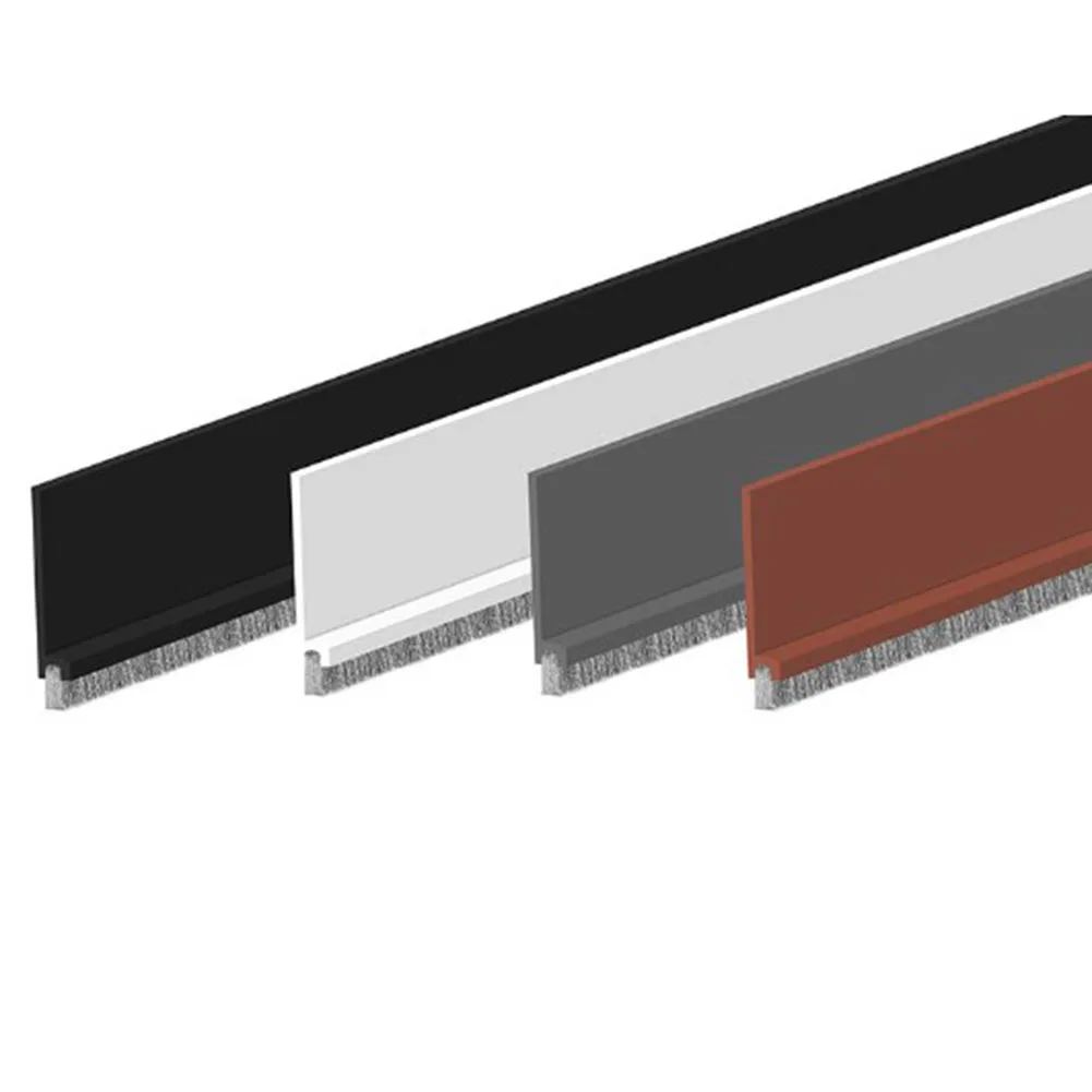 

1pc 100cm Door Bottom Seal Strip Double Sided Windshield Sound Insulation And Windproof Strips White/Black/Brown/Gray