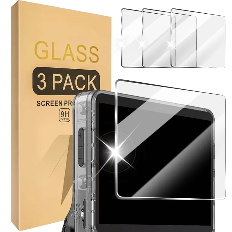 BOYHOM Games Console Screen Protector For R36S 3.5Inch Game Player Accessories HD Clear Tempered Glass For R36S Handheld Game Console