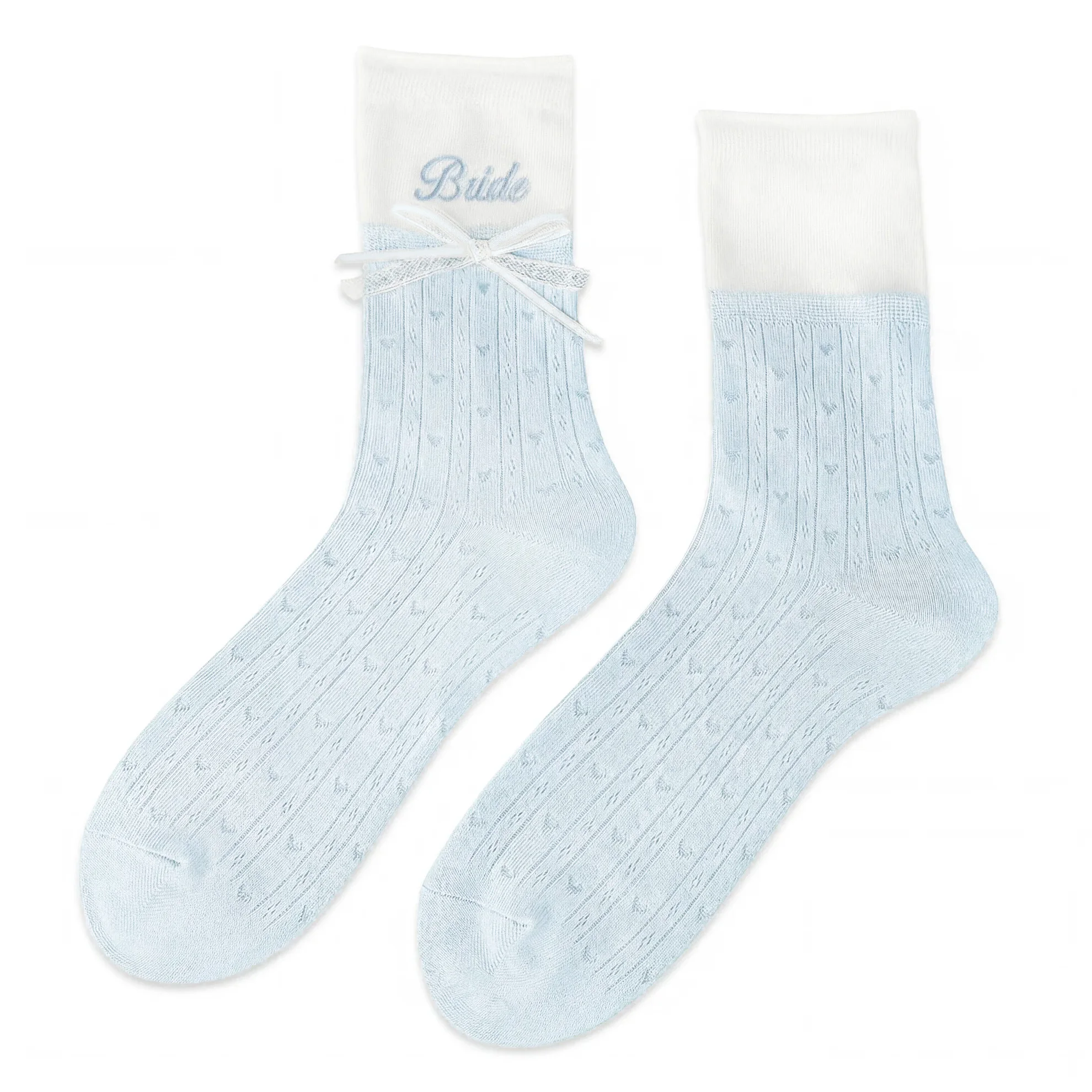 Elegant Bride Embroidery Socks - Perfect Bridal Shower & Engagement Gifts