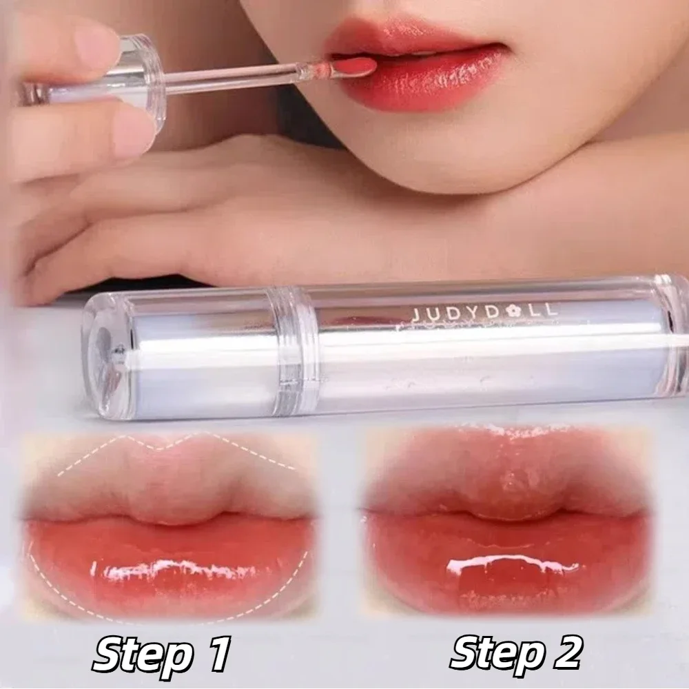 Lip Gloss Lip Makeup Lip Tint Judydoll Lip Gloss Mirror Shine Watery Lipstick Non-Stick Cup Long Lasting Moisturising Lip Tint Waterproof Makeup Cosmetics
