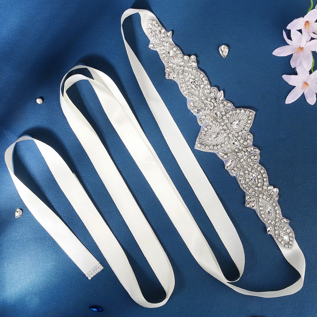 Fashion Crystal Belts for Women Rhinestone Bridal Wedding Accessories Handmade Trendy Prom Dress Belt Party Bridesmaid Gift