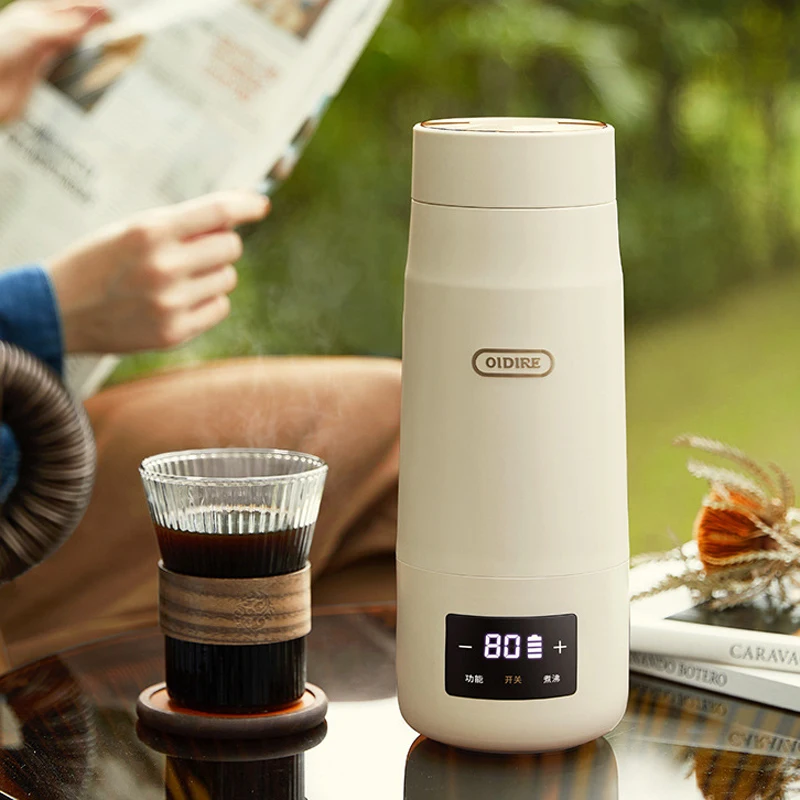 

3200mAh Portable Wireless Electric Kettle Rechargeable Milk Conditioner 300ml Thermos Cup Water Bottle For Travel Outdoor