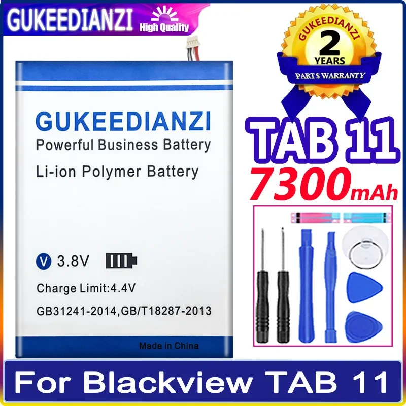 

GUKEEDIANZI Battery 6300mAh - 8650mAh TAB11 Tab8E Tab9 Tab6 Tab10 For Blackview Tab 11 8E 9 6 10 Phone Batteria + Tools