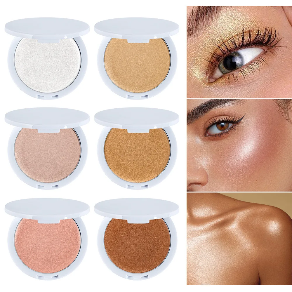 Custom Logo Cream Highlighter Makeup Private Label Vegan Face Cosmetics Highlight Palette Pigment Shimmer Highlighter Wholesale