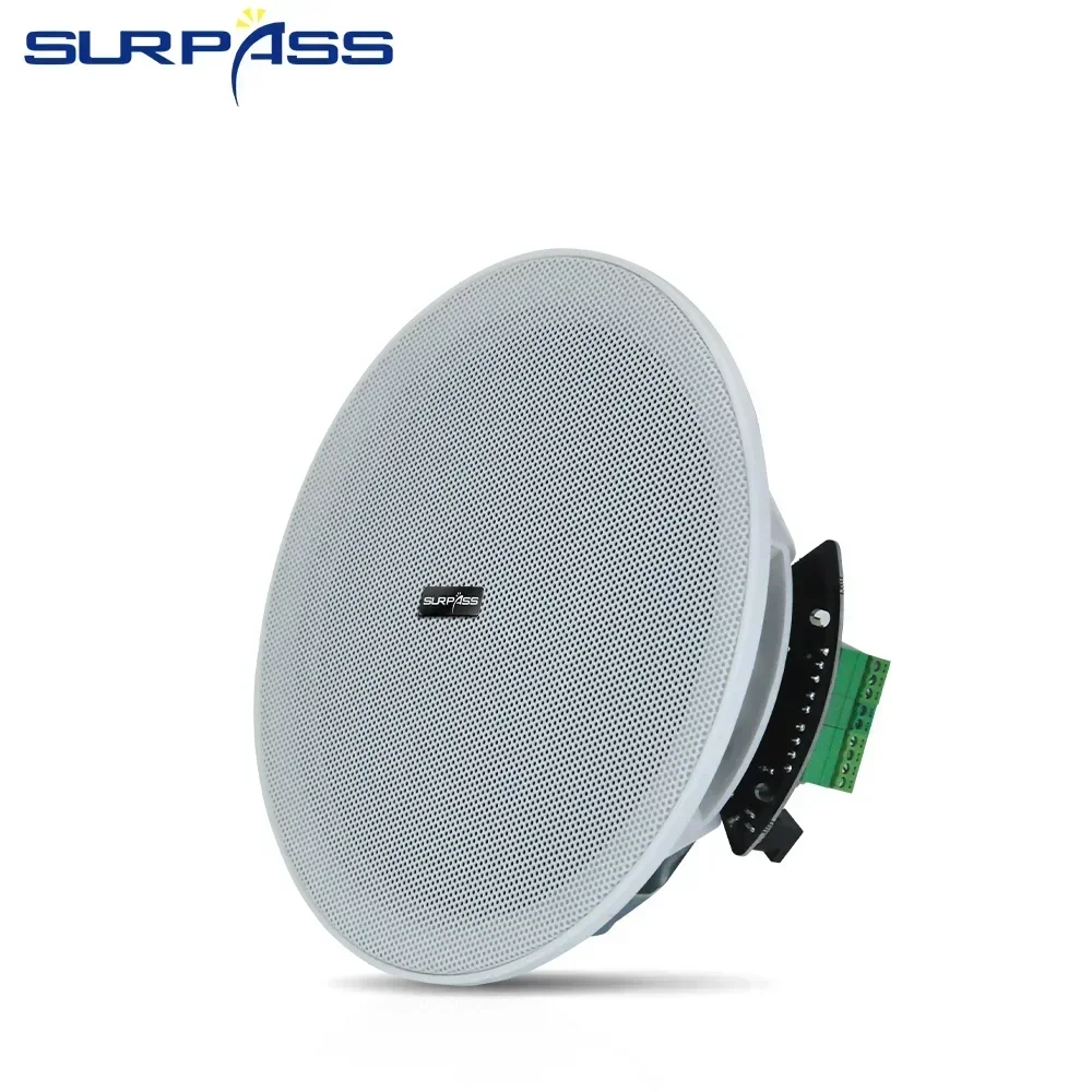 Ceiling Bluetooth Speaker 6.5'' 20W Built-in Digital Class D Amplifier Dustproof Ceiling Wall Speakers Home Sound Audio System