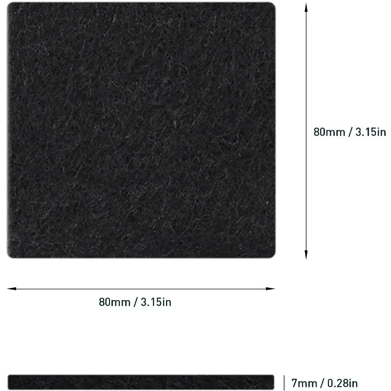 Trash Can Odor Filter Refills for Trash Can and Compost Bin, Activated Charcoal Deodorizer, Pack of 4 Replacements