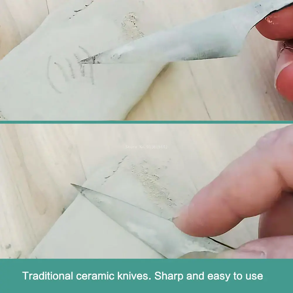 Pottery traditional iron clay carving knife mud board cutting knife stainless steel mud cutting polymer clay making tools