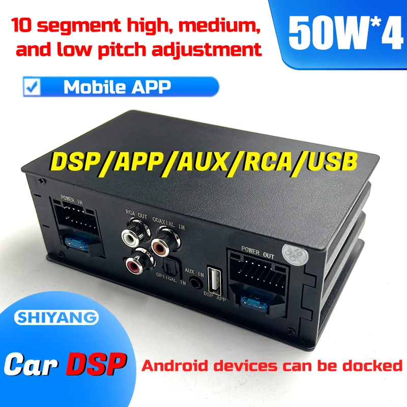 

Car Dsp Player Supports Car Audio Quality Adjustment, 10 Band Eq For High And Low Frequencies, Mobile App, Android Host Control,