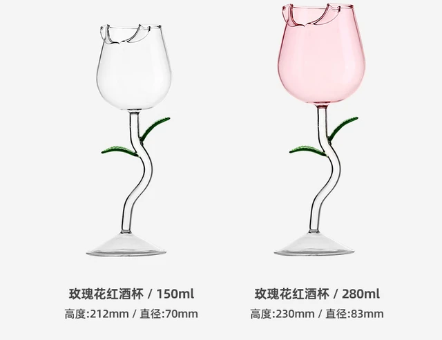 Wine Glass Cups Goblet Glasses for Drinking Funny Mug Aesthetic Glass Cup  Drinkware Cute Mugs Wineglass Transparent Pretty Bar - AliExpress