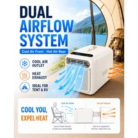 Climatiseur portable SOG-1+, 5200 BTU, 400 W, faible consommation, climatiseur mobile, refroidisseur d'air portable pour le camping, les camping-cars, les petites pièces (8-10 personnes) ㎡ 6