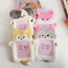 1pcs Plush Photocard Holder with Keychain Cute Cartoon Photo Card Holder ID Credit Band Card Protector 1