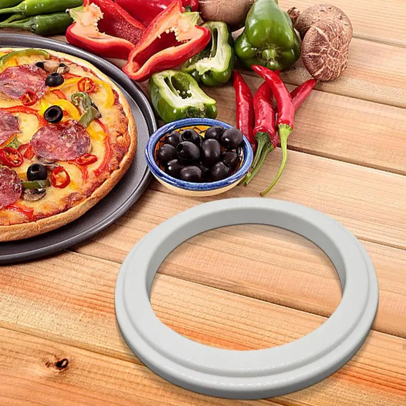 High-quality PC Pizza Round Ring For Add Sauce Spice Seasoning Baking Pan Ring Pizza Fruit Pie Circle DIY Dessert Decor Tool