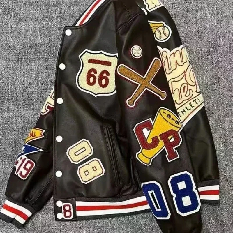 

Heavy Industry Loose Motorcycle Jacket Coat Men's American New Harajuku Fashion Versatile Baseball Uniform Couple Casual Jacket