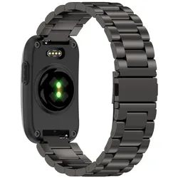 Premium Stainless Steel Three - Bead & Magnetic Milanese Loop Wristband Replacement - Garmin CIRQA (Black 2)