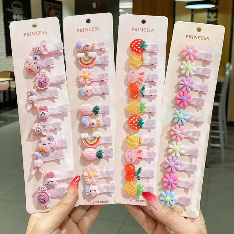 Baby Hair Clips Cartoon Bows Flower Girls Hairpins Sweet Children Clips Barrettes Baby Hair Accessories 30Pcs Set hair accessories