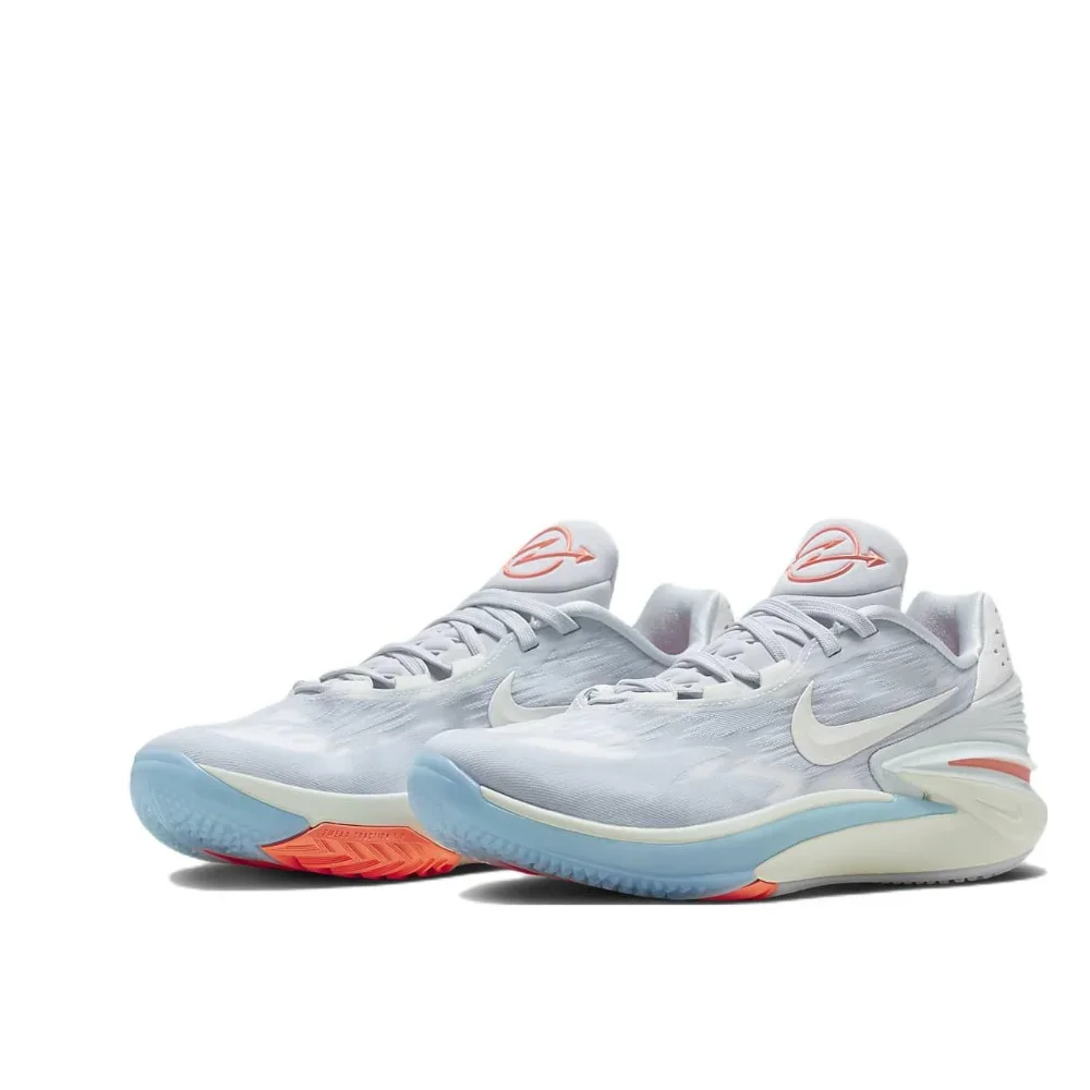 Nike new listing Air Zoom G.T. Cut 2 Men\'s Low Top Basketball Shoes Shock Absorbing Anti-skid Wear-resistant Sneakers Gray 4
