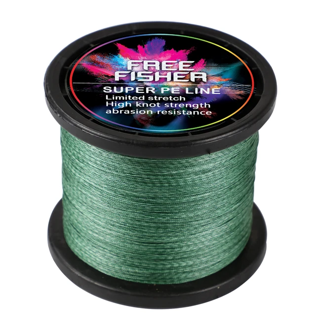  FREE FISHER 1000M PE Fishing Line 8 Strands Braided Abrasion  Resistant Strong Fish Line Green : Superbraid And Braided Fishing Line :  Sports & Outdoors