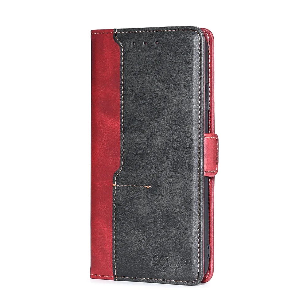 Luxury Wallet Flip Case with Kickstand and Card Slot - Hard Shell Coque