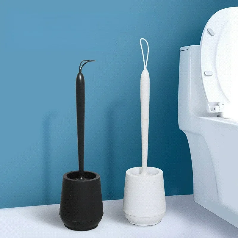 Set Scopino WC Con Supporto Arieggiato - 2 Pezzi Bianco - Testina Per Una Pulizia Profonda