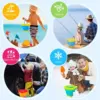 Children's Collapsible Bucket Dredging Sand Multi-functional Portable Beach Water Toy 5