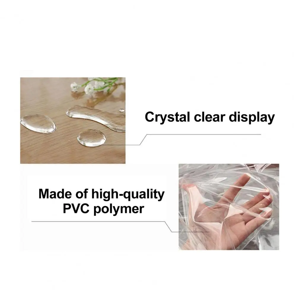Good Easy Clean Clear Dining Chair Slipcover Chair Protector PVC Plastic Universal