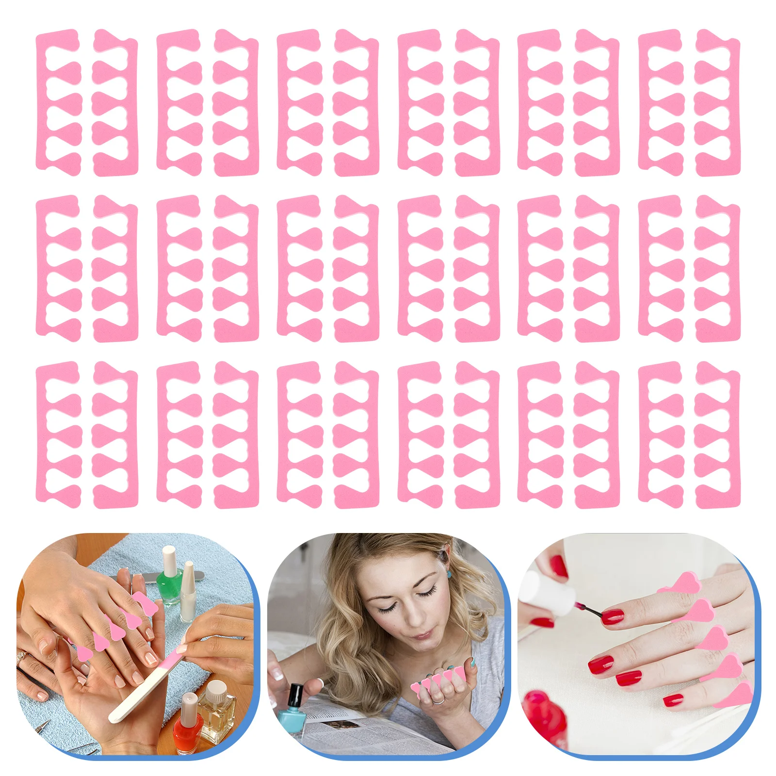 

Happyyami Sponge Toe Separators Finger Divider Spacer Toe Separators Men Women Nail Art Pedicure Manicure Polishing Gel Painting