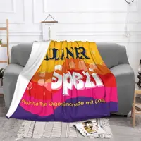 Paulaner Spezi Logo Knitted Blanket Velvet Munich Soft Throw Blanket for Bedding Couch Bed Rug 2