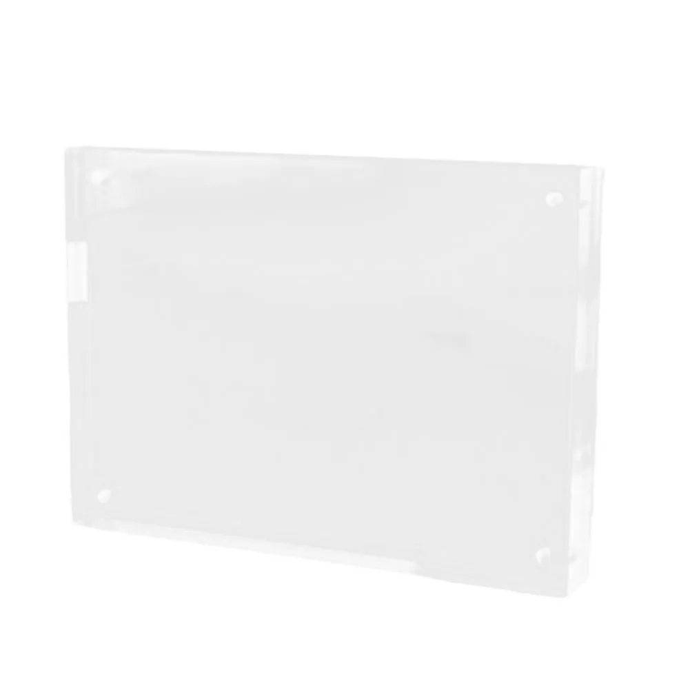 

Clear Acrylic Picture Photo Frame Magnetic Photocard Holder Poster Display Stand Photo Frame Protect Office Desktop Ornament