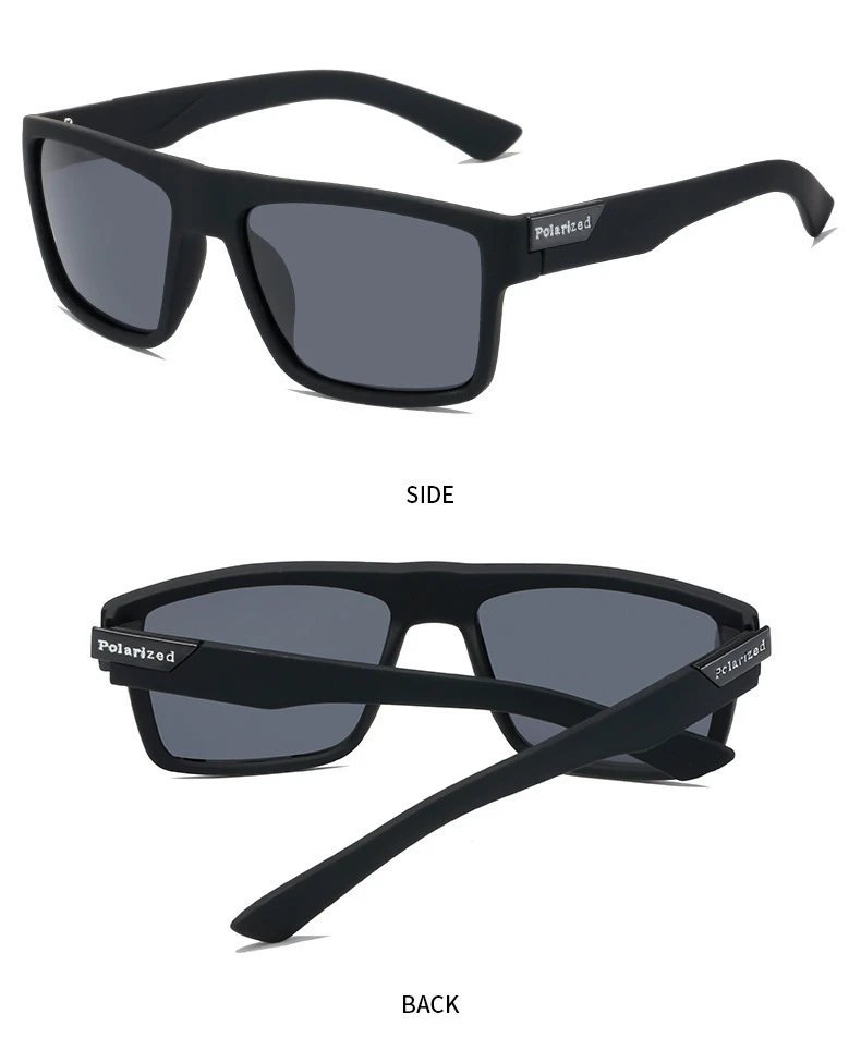 Hochwertige RMM Brandneue Polarisierte Quadratische Sonnenbrille für Männer und Frauen, Coole Brillen für Damen und Herren – Detail 10