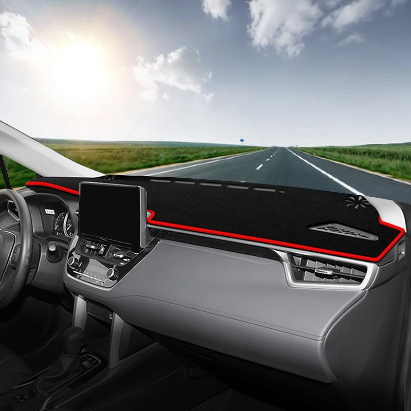 Hybrid Car Dashboard Sun Shade Cover - Non-slip Instrument Desk Accessories