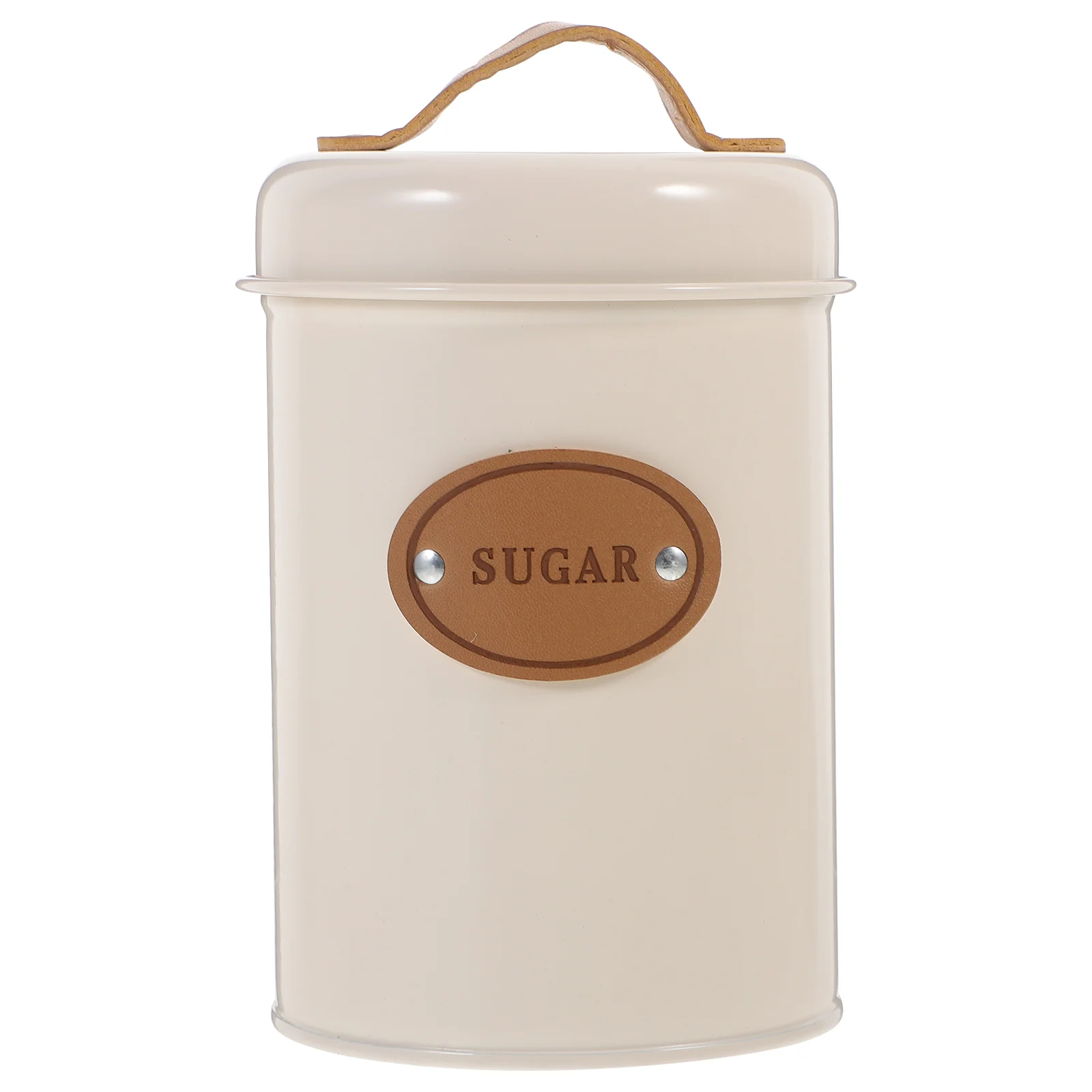 

Storage Jar Coffee Sucrier Cereal Container Iron Dusting Handheld Sugar Canister