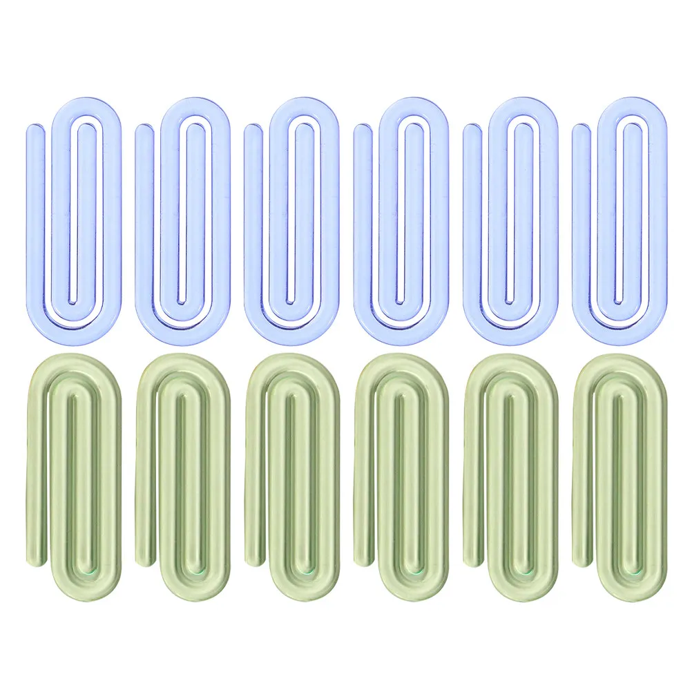 50Pcs 창의적인 모양의 미니 종이 클립 파일 보고서용 플라스틱 문서 클립 편지 청구서 메모 사진 스크랩북 노트북