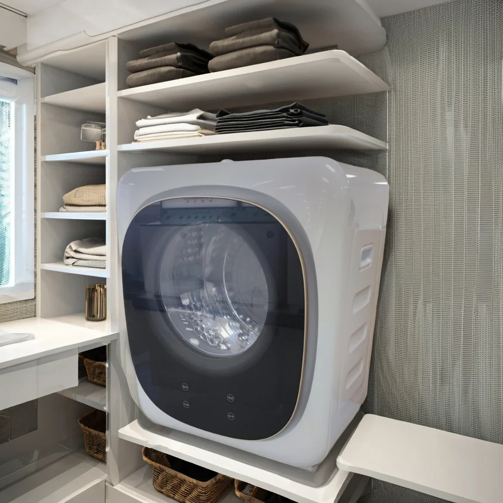 Home Compact 7kg Electric Clothes Dryer MachineSteel Anti-Stainless Automatic with Power