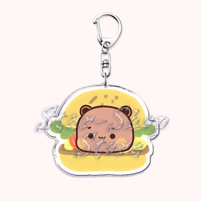 Schöne bubu essen dudu Schlüssel anhänger Liebespaar grauer Bär Panda Yier Schlüssel ring für Zubehör Tasche Schlüssel anhänger Schmuck Fans Liebhaber Geschenke – Detail 3