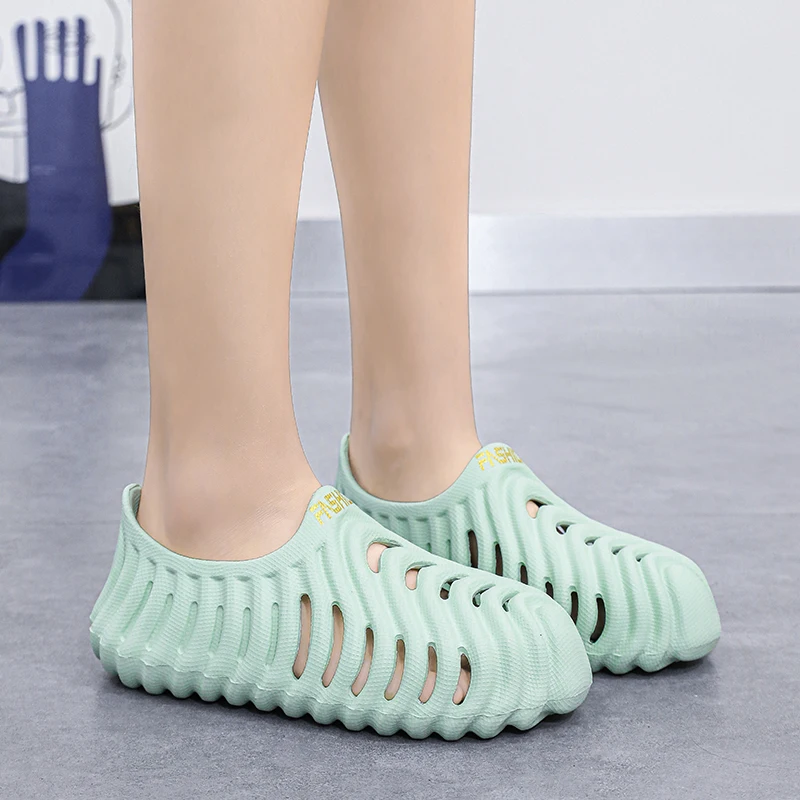 صنادل رجالية عصرية من مادة إي في إيه، أحذية شاطئ مريحة وخفيفة الوزن للرجال، أحذية مائية غير قابلة للانزلاق، أحذية رياضية كاجوال للمشي قابلة للتنفس