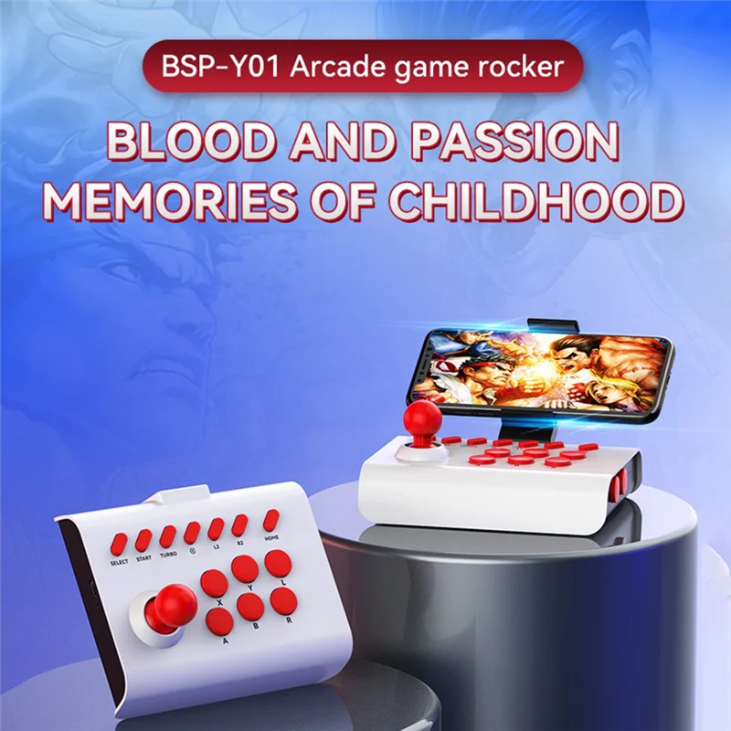 Wireless Arcade Game Console+2.4G Adapter Bluetooth Joystick Controller For Nintendo Switch PS4 PS3 PC Mobile Phone Durable C