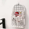 Wall Mounted Wardrobe Organizer Sundries Storage Bag Jewelry Hanging Wall Pouch Hang Cosmetics Toys Organizer Bathroom Wash Bag 4