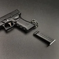 Hot Semi-alloy 1:3 Pistol Model Metal Mini G17 Toy Gun Detachable DIY Keychain Pendant Ornaments Children's Toy 2