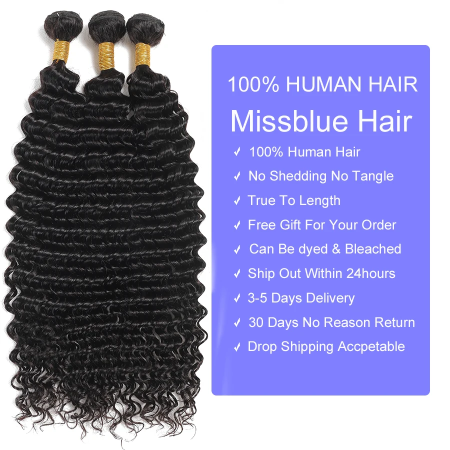 12ADeep Wave Bundles With Closure Indian Human Hair Weave 3 Bundles With 4x4 Closure Swiss HD Transparent Lace