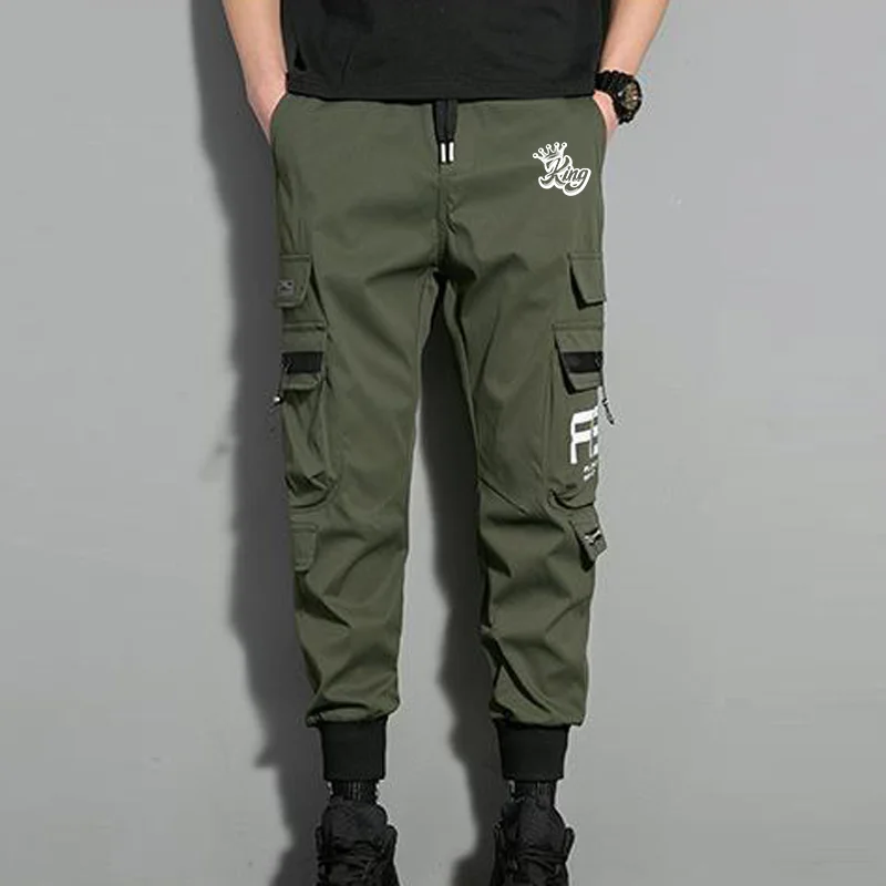 New Hip Hop Joggers Cargo Pants Men Harem Pants Casual Multi-pockets Trousers Black Green Sweatpants Streetwear Casual Men Pants