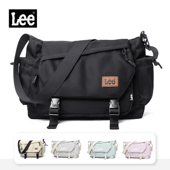 LEE Borsa a tracolla grande impermeabile alla moda da donna Borsa a tracolla per laptop con vibrazione maschile Borsa da scuola per adolescenti College Satchel 1