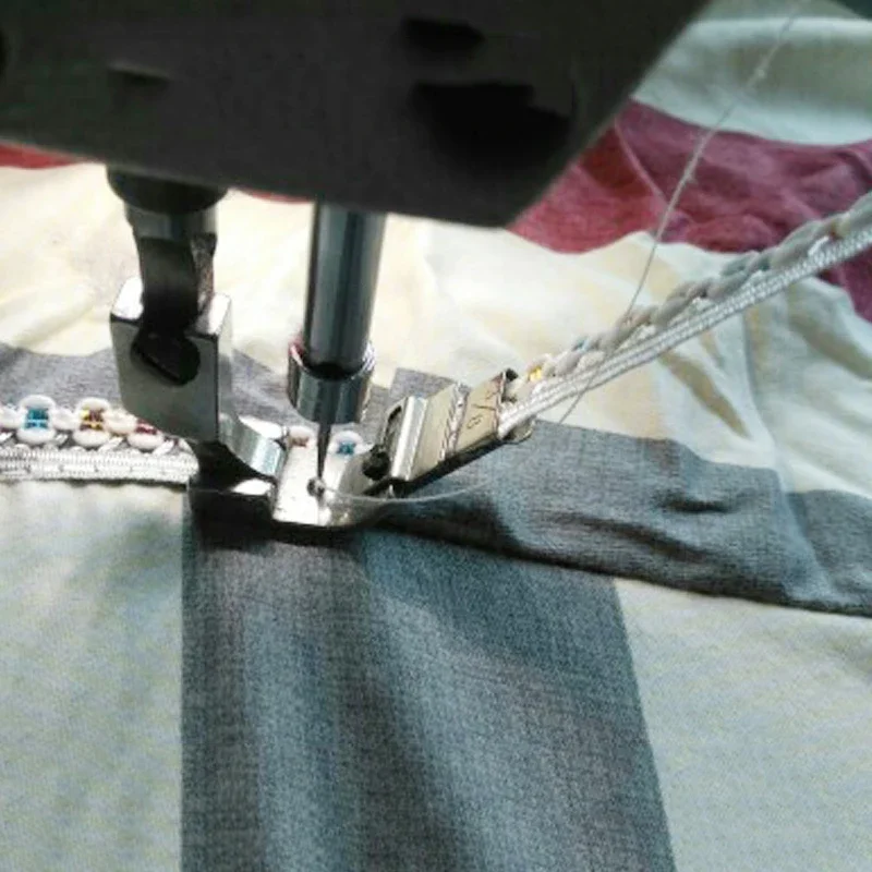 S4A Presser Foot Computer Machine Flat Strip   Collar   Elastic Lace 2