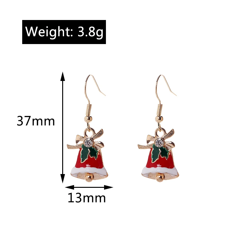 Aihua 6 stücke Mode Weihnachts ohrringe Set Weihnachts baum Hirsch Santa Claus Schneemann Stern Ohrring für Frauen Neujahr Schmuck Geschenke – Detail 30