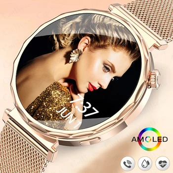 2025 New GPS Tracking Smartwatch Women AMOLED HD Screen Heart Rate Bluetooth Call IP68 Waterproof Smart Watch Android IOS 1